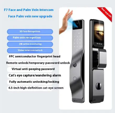 Face Recognition Fingerprint Password Smart Door Lock